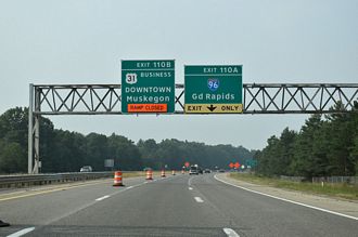 US 31 north at I-96/US 31 Business - Norton Shores, MI