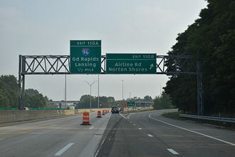 US 31 south at I-96/US 31 Business - Norton Shores, MI