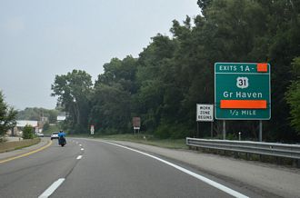 US 31 Business South a half mile from I-96/US 31 in Norton Shores, MI