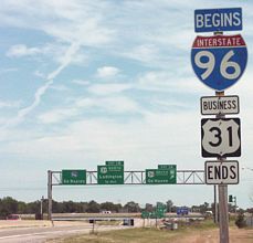 US 31 Business south at I-96/US 31 - 2000