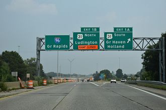 US 31 Business South at I-96 East and US 31 South