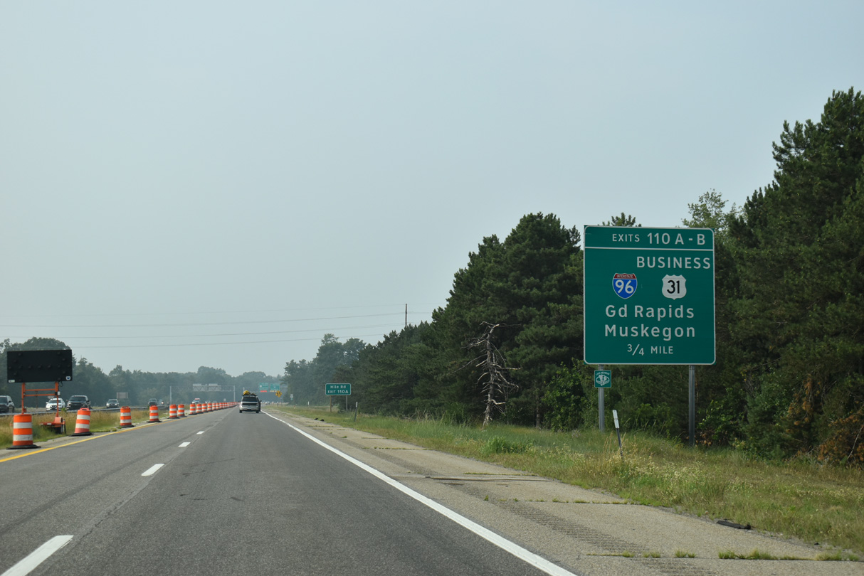 US 31 north at I-96/US 31 Business - Norton Shores, MI
