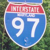 Interstate 97 shield representation