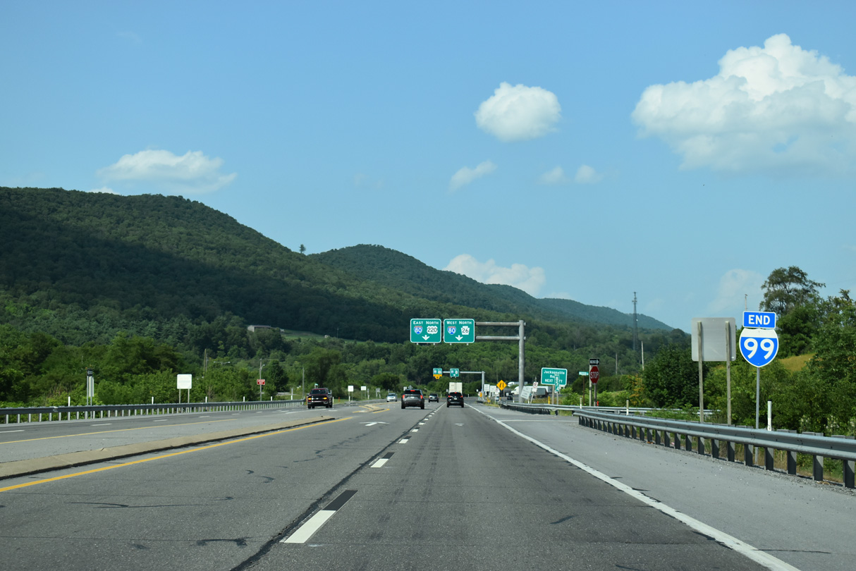 Interstate 99 End shield