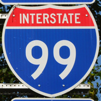 Interstate 99 shield representation