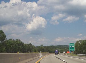 I-70-76/PA Tpk east at I-99/US 220 - Bedford Twp