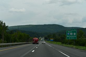 I-80 East two miles from I-99/U.S. 220 south near Milesburg, PA