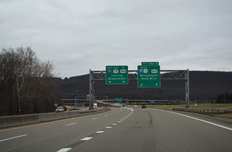 I-86/NY 17 east at I-99/US 15 - Painted Post