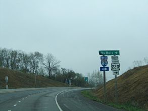 I-99/US 220/PA 26 north at I-80 - Spring Twp