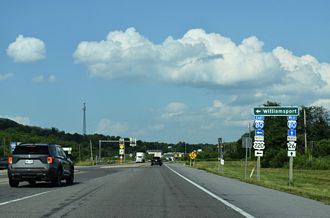 I-99/US 220 North at Interstate 80 east