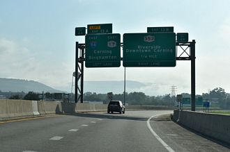 I-99/US 15 north at I-86/NY 17 - Painted Post