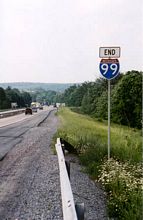 I-99/US 220 north at PA 350 - Bald Eagle