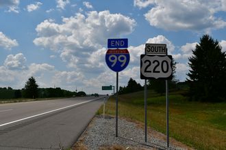 I-99/US 220 south at US 220 Business - Bedford Twp, PA
