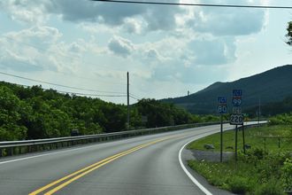 PA 26 South at I-80/99 and US 220 in Spring Twp