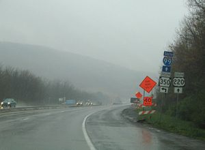 PA 350 south at I-99/US 220 - Bald Eagle