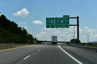 US 220 north at I-99 - Bedford Twp, PA