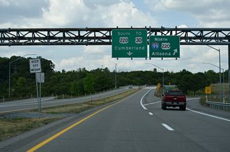 US 220 Business access road west at I-99/US 220
