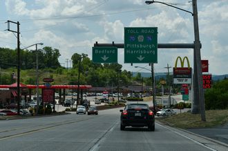 US 220 Business south at I-70/76 - Bedford Twp, PA