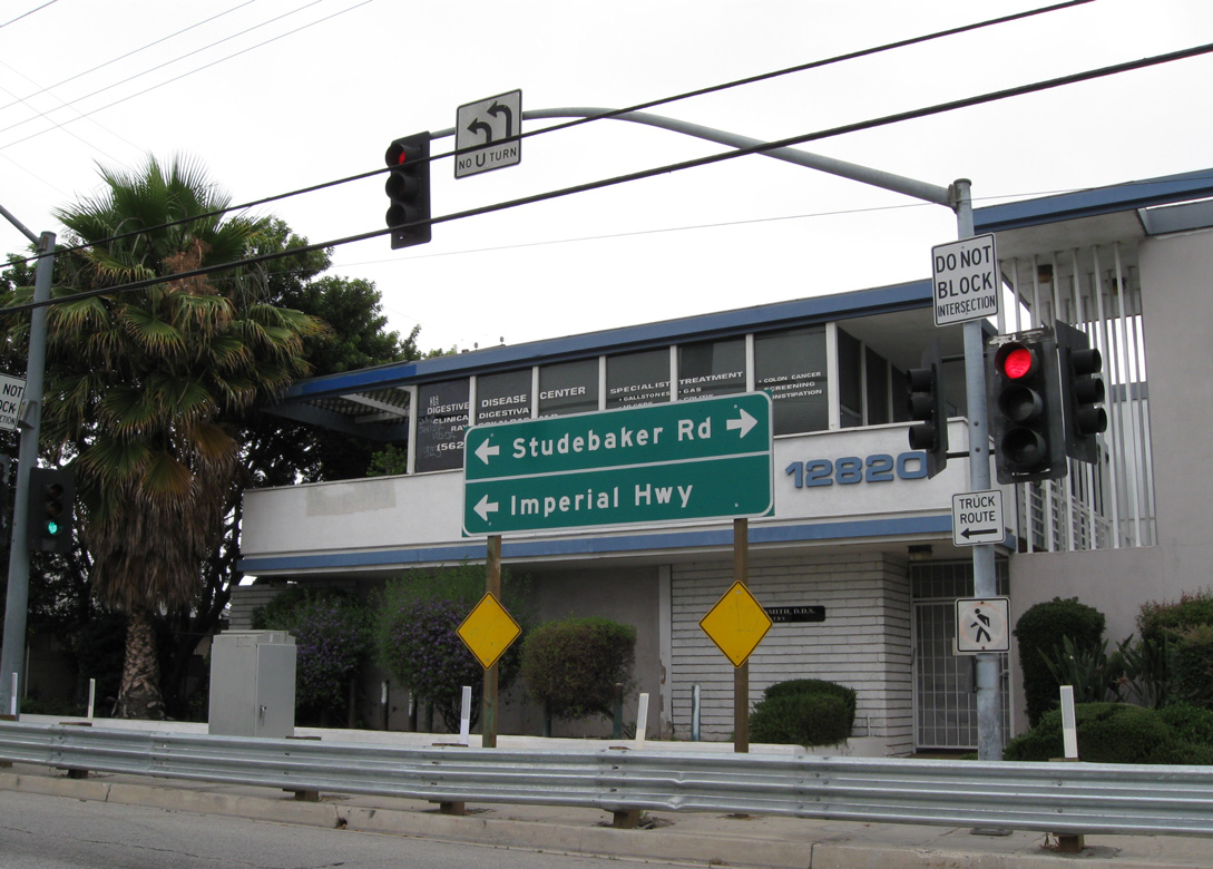 I-105 end at Studebaker Rd - Norwalk, CA