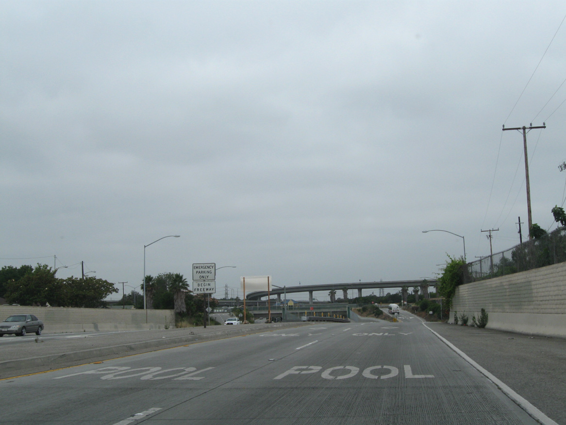 I-105 west at I-605 - Norwalk, CA