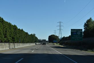 One half mile south of I-105/OR 126 on I-5 northbound