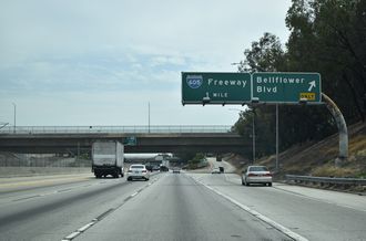I-105 east at I-605 - Downey, CA