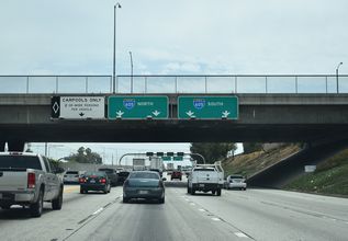 I-105 east at I-605 - Downey, CA