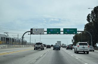 I-105 east at I-605 - Downey, CA