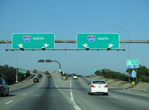 I-105 east at I-605 - Norwalk, CA