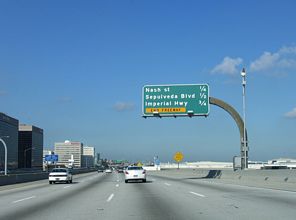 I-105 west at SR 1 - El Segundo, CA