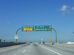 I-105 west at SR 1 - El Segundo, CA