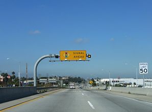 I-105 west at California St - El Segundo, CA
