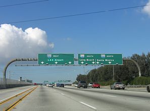 Interstate 105 West at I-405 in El Segundo, California