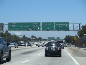 I-605 north at I-105 - Norwalk, CA