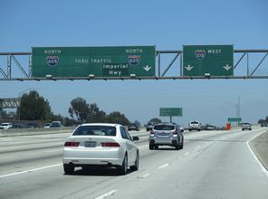 I-605 north at I-105 - Norwalk, CA