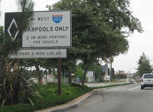 Studebaker Rd north at I-105 - Norwalk, CA