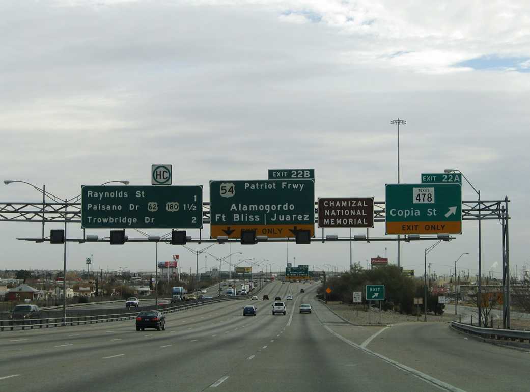 IH 10/US 180 east at IH 110/US 54 - 2006