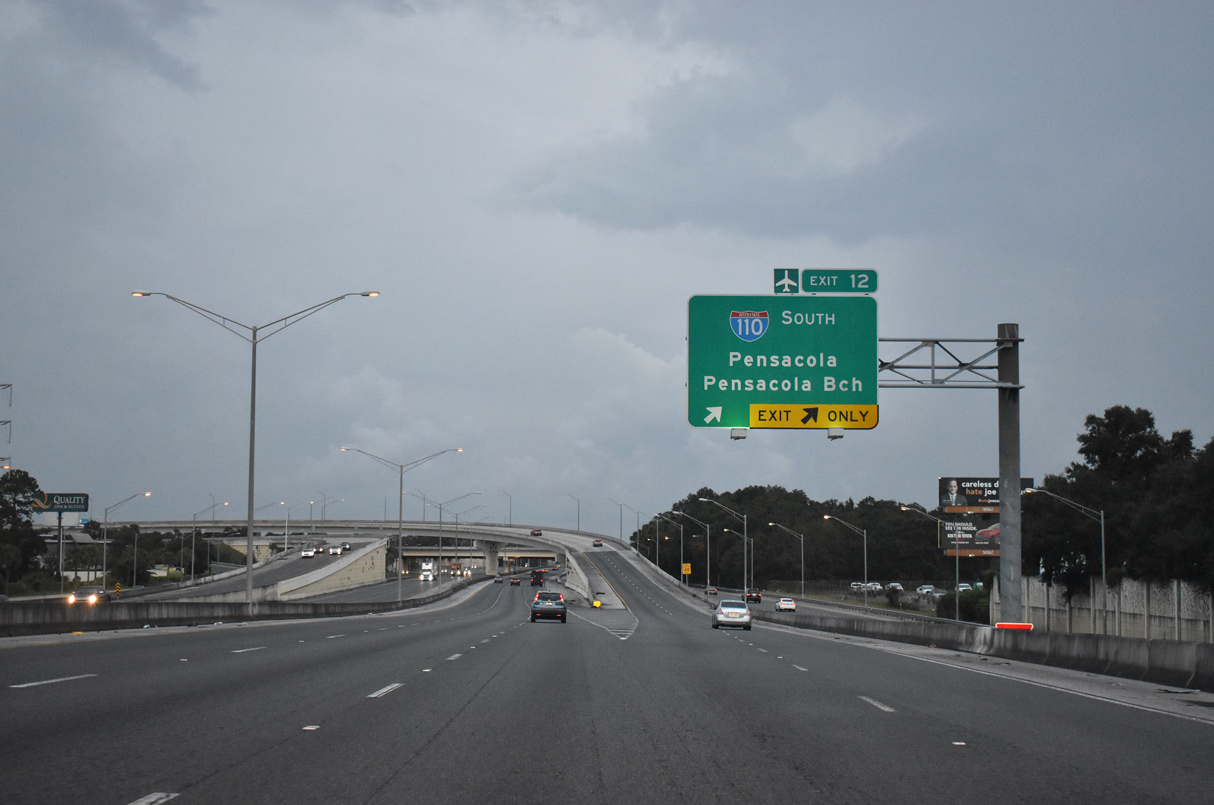 I-10 west at I-110 - Ferry Pass, FL