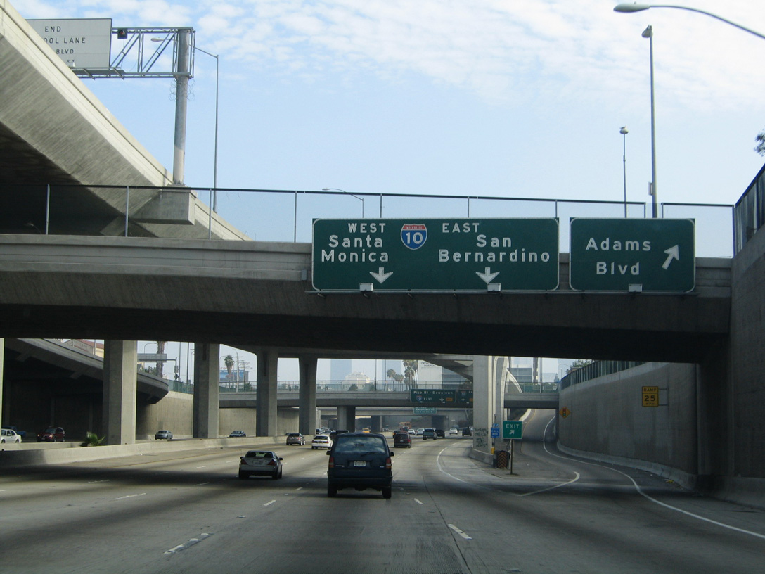 I-110 north at I-10/SR 110 - 2005
