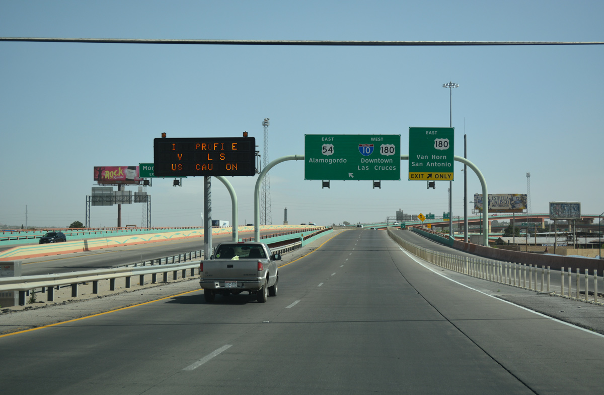 IH 110 north at IH 10/US 54 - El Paso, TX
