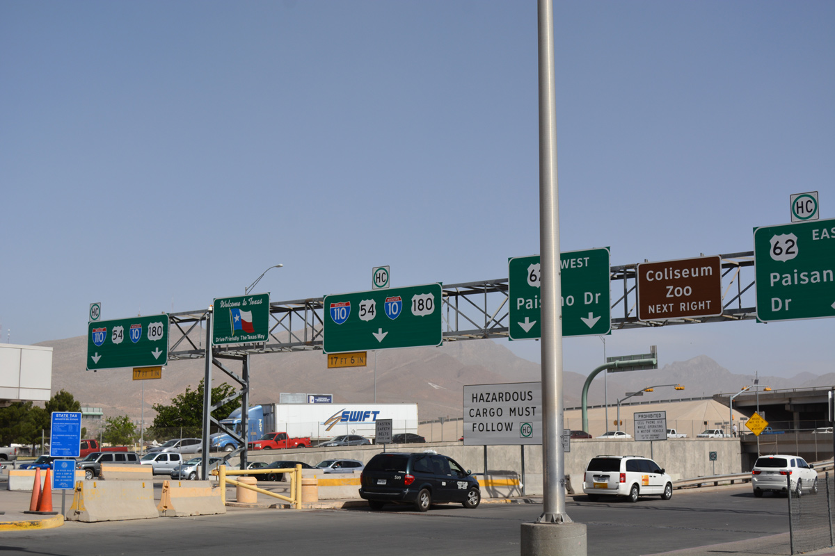 IH 110 north at US 62 - El Paso, TX