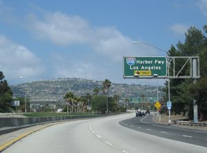 California State Route 47 West at Interstate 110 in San Pedro, Los Angeles