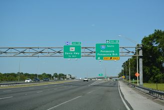 I-10 east at I-110 - Ferry Pass, FL
