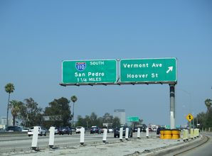 I-10 east at I-110/SR 110 - Los Angeles, CA