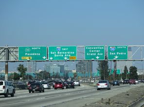 I-10 east at I-110/SR 110 - Los Angeles, CA