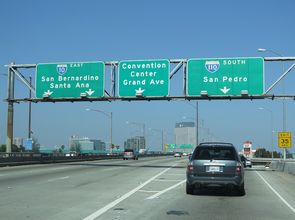 I-10 east at I-110/SR 110 - Los Angeles, CA