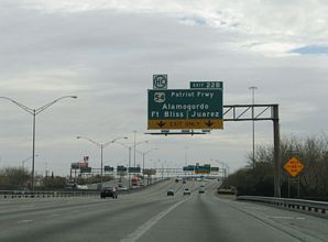 IH 10/US 180 east at IH 110/US 54 - 2006