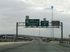 IH 10/US 180 east at IH 110/US 54 - 2006