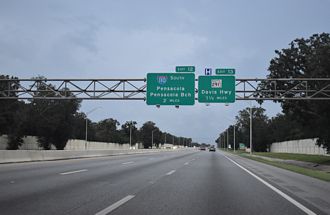 I-10 west at I-110 - Ferry Pass, FL