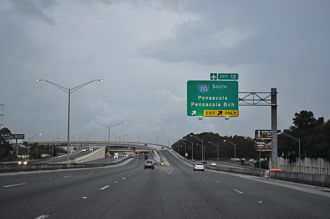 I-10 west at I-110 - Ferry Pass, FL